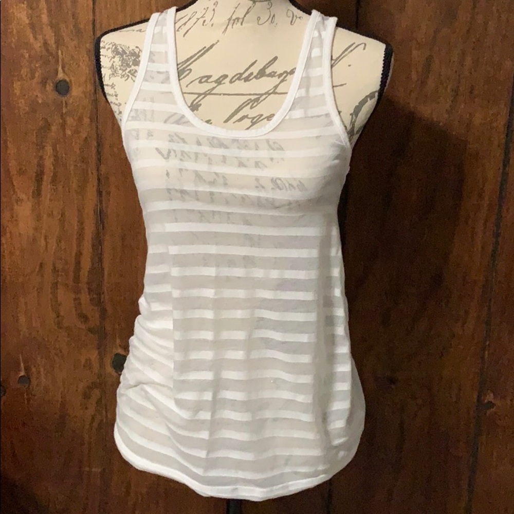 Energie Brand - White Racerback Tank